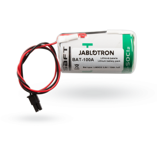 [M-DJA-BAT100ASAFT] Jablotron Lithium-Batterie für JA-163ABASERB, 13AH/3,6V